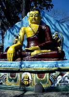 Large statue of the Lord Bhuddha - Swayambhunath