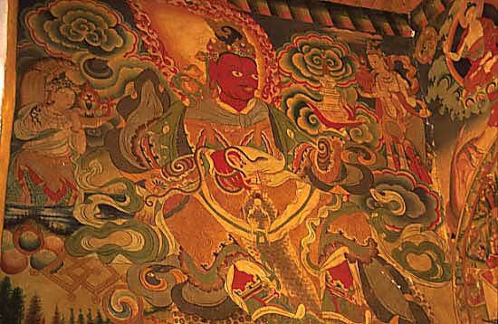 Interior of Kagbeni Monastery -