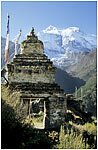 Annapurna Two and Chorten